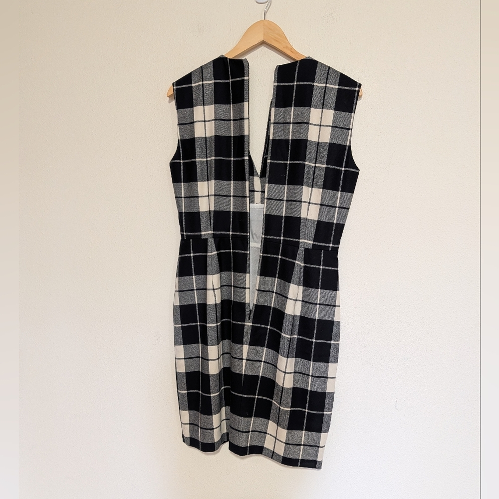 MaxMara Plaid Sleeveless Sheath Dress size S - Picture 7 of 9